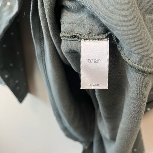 J. Jill Pima 3/4 sleeve polka dot scoop neck tee - Picture 6 of 6